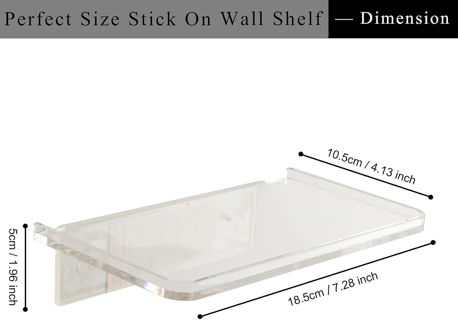 JDYOOMI Acrylic Floating Shelf Holder for Phone and More