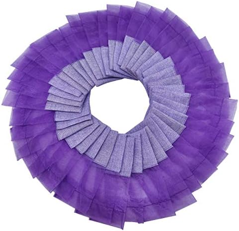 Sanrich 50PCS Lavender Sachet Bags Empty Purple Gauze Ribbons Cotton-Ramie Sacks