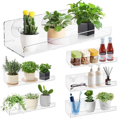 Windproof Floating Shelf Set 6 Pack for Plants and Decor