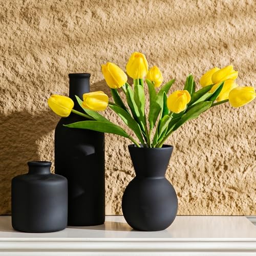 Modern Ceramic Flower Vase Set - 3pcs Table Centerpiece