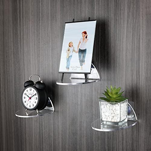 Evron Acrylic Floating Shelves Set of 2 for Wall Decor
