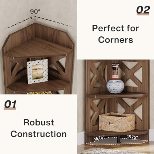 Tribesigns 708 Inch Corner Shelf Bookcase