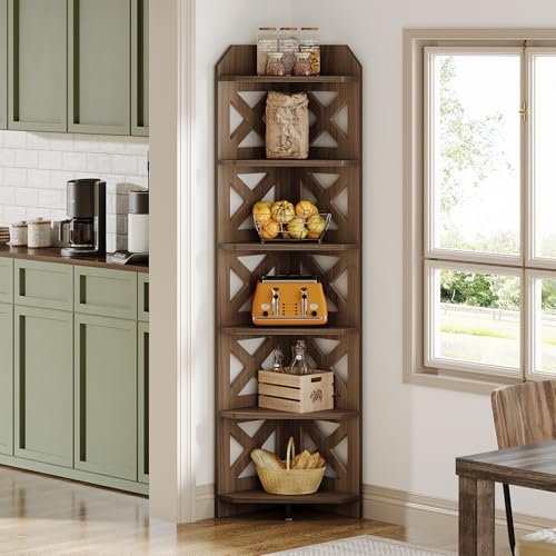 Tribesigns 708 Inch Corner Shelf Bookcase