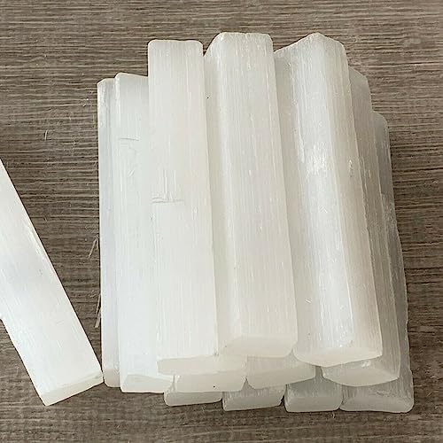 KatLin Natural Selenite Strip Transparent Gypsum Stick for Protection and Energy