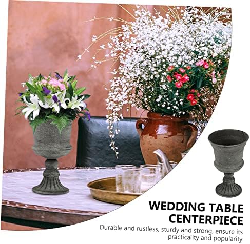 VICASKY Vintage Metal Flower Vase for Wedding Home Office Garden Decor