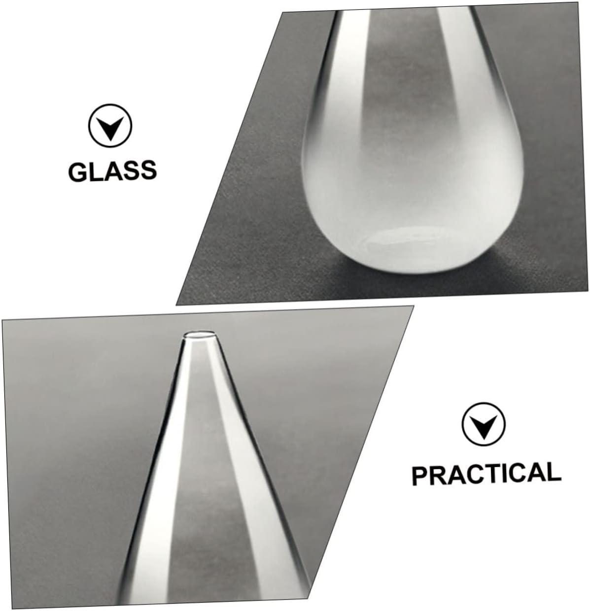Cabilock Flower Arranging Frosted Glass Vase