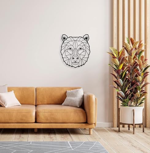 Keluly Floating Wall Sculpture Bear 43x31cm