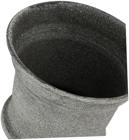 Garneck Vintage Metal Flower Vase Rustic Gray Vase for Home Decor