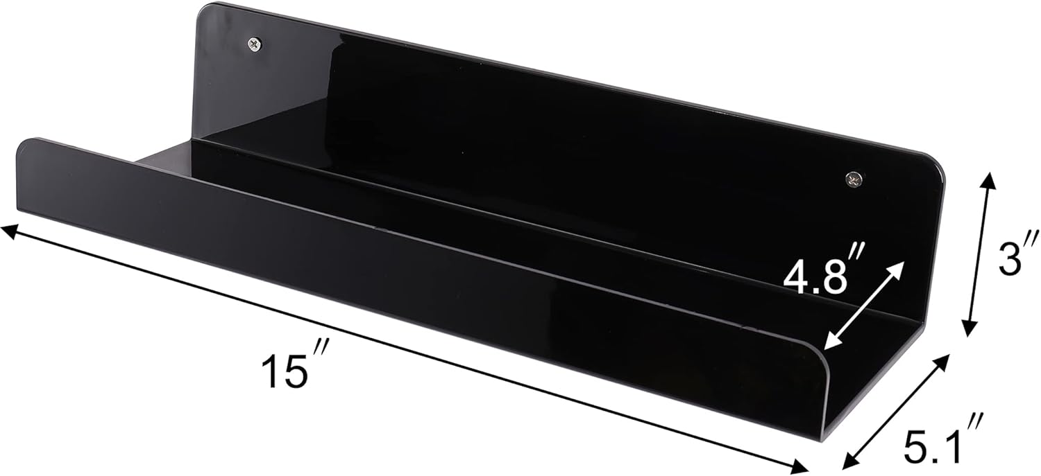 Sooyee 6 Pack Floating Shelves Wall Mounted Bookshelf