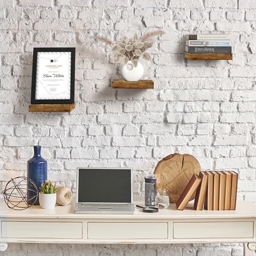 Sorbus Floating Shelves - 3 Square Wall Shelves for Accent Wall Decor