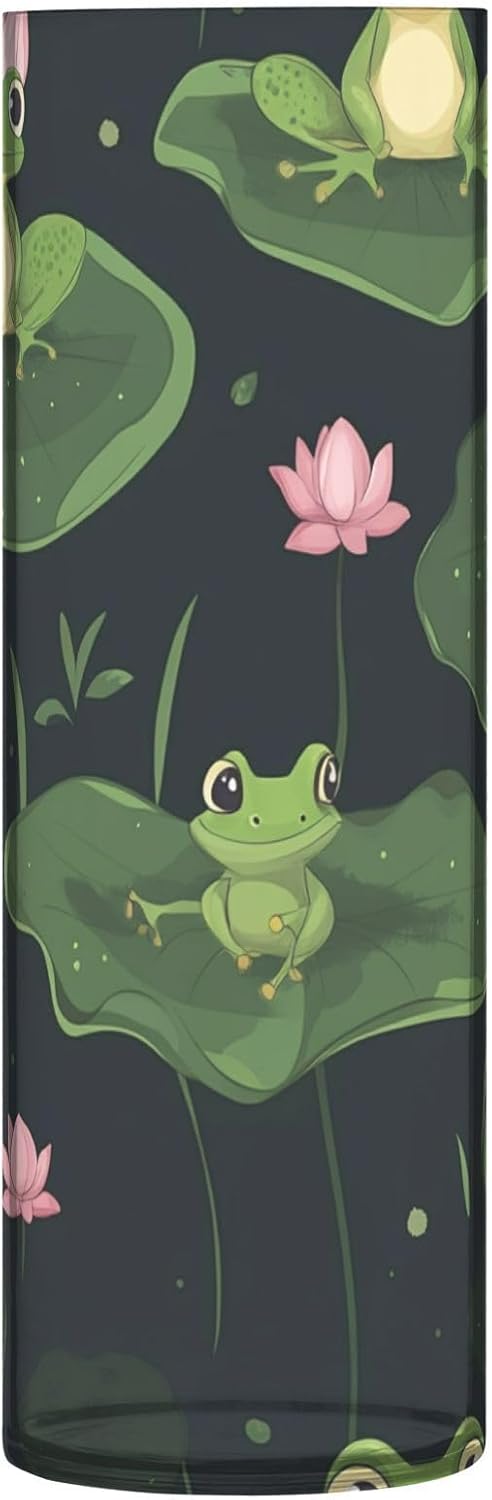 Frog and Flower Plastic Hurricane Vase Decor 118 x 39 Inch
