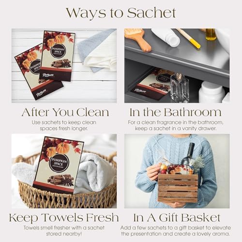Simplicity Scents Pumpkin Spice Scented Sachets Pack of 3