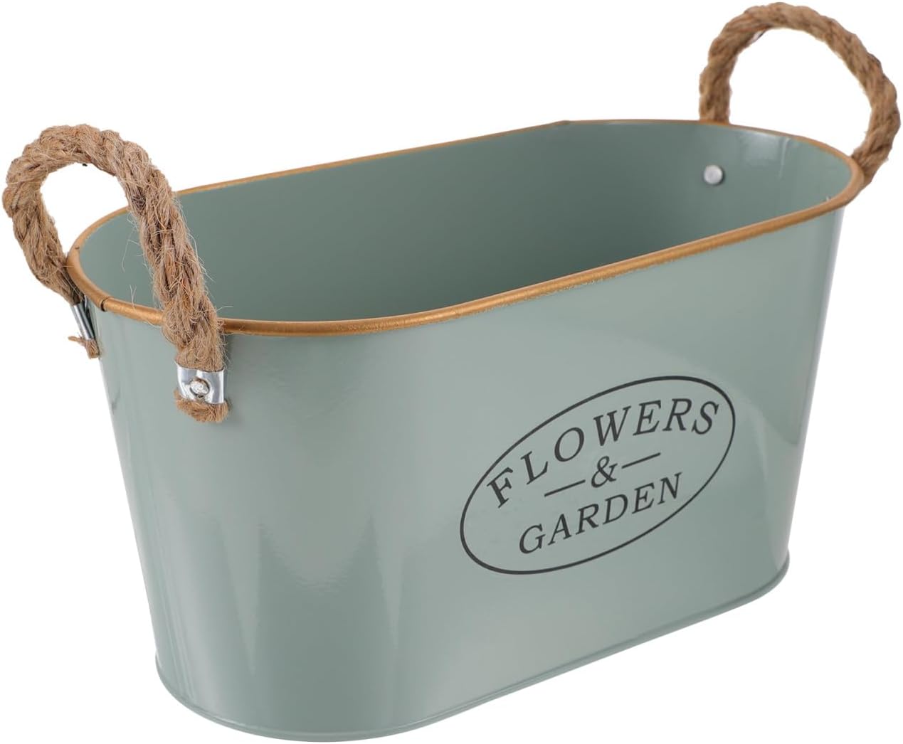 MERRYHAPY Iron Flower Bucket Vintage Decorative Vase