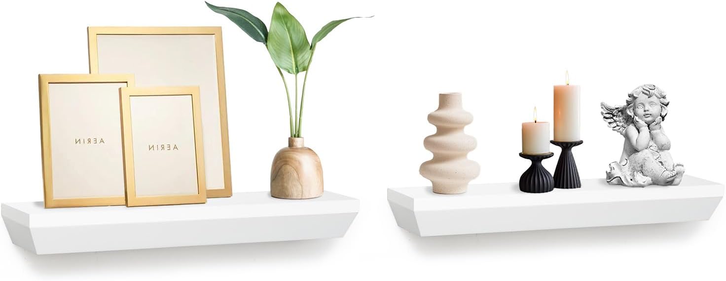 AHDECOR Floating Shelves Set of 2