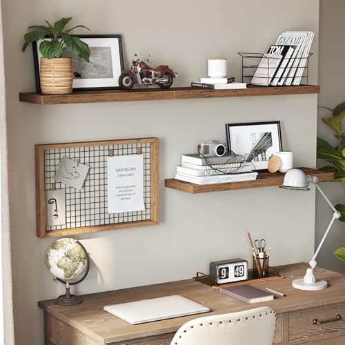 VASAGLE Vintage Floating Wall Shelf 157 Inch