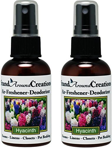Set of 2 Hyacinth Scented Room Spray for Fresh Air and Linens