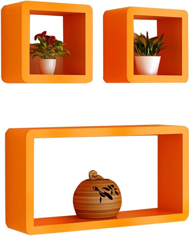 LIANGLIANG Floating Wall Shelf Creative Cube Design Display Stand
