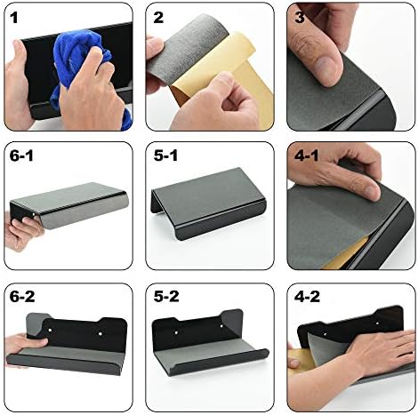 Cosmos 2 Pcs Acrylic Floating Wall Shelves for Home Decor