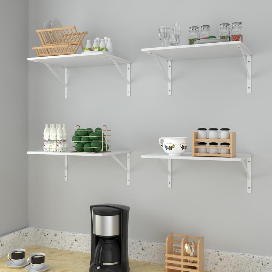Deep Floating Shelves Set of 4 for Wall