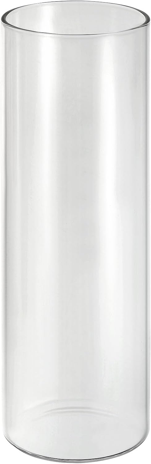 PATIKIL Clear Glass Cylinder Vase 79 Tall 26 Dia