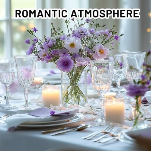 6 Pcs Glass Cylinder Vases for Centerpieces