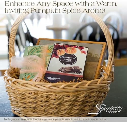 Simplicity Scents Pumpkin Spice Scented Sachets Pack of 3