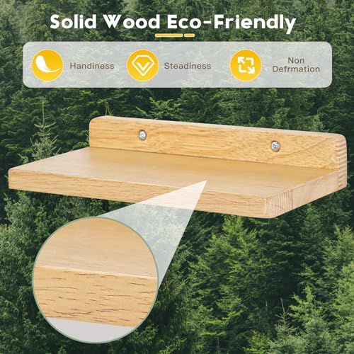 Small Floating Shelves Set of 3 5x85 Inch Wood Wall Decor