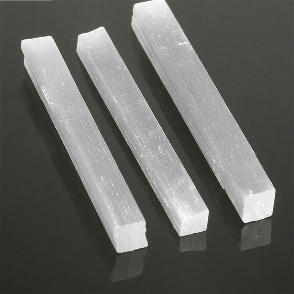 KatLin Natural Selenite Strip Transparent Gypsum Stick for Protection and Energy