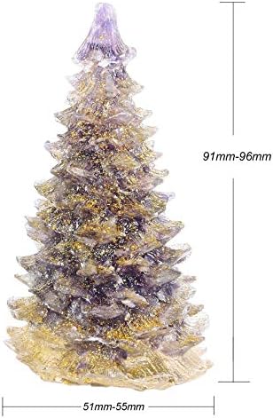 Rockcloud Amethyst Crystal Christmas Tree Desk Ornament