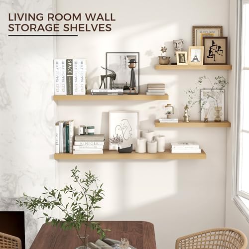 Invisible Bracket Floating Shelves 48W x 9D x 15H 1 Pack