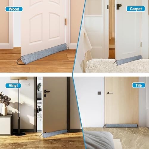 QUOLIX Triangle Door Draft Stopper 32 Inches Gray