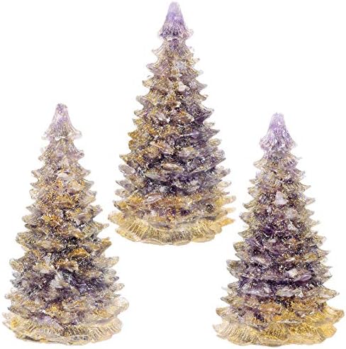 Rockcloud Amethyst Crystal Christmas Tree Desk Ornament