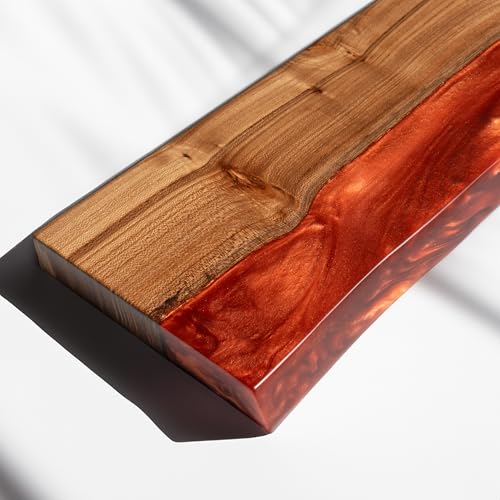 RWA Floating Shelves for Wall Decor - Epoxy Wood Design