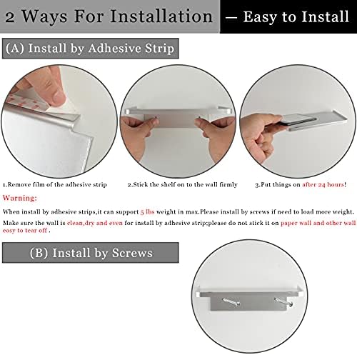 JDYOOMI Acrylic Floating Shelf Holder for Phone and More