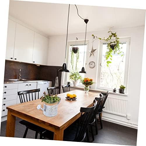 BESPORTBLE 2pcs Retro Iron Flower Bucket Decor Vase