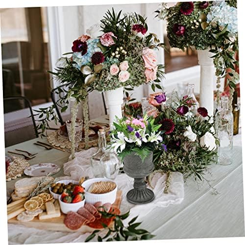 Garneck Vintage Metal Flower Vase for Home Decor and Wedding Centerpiece