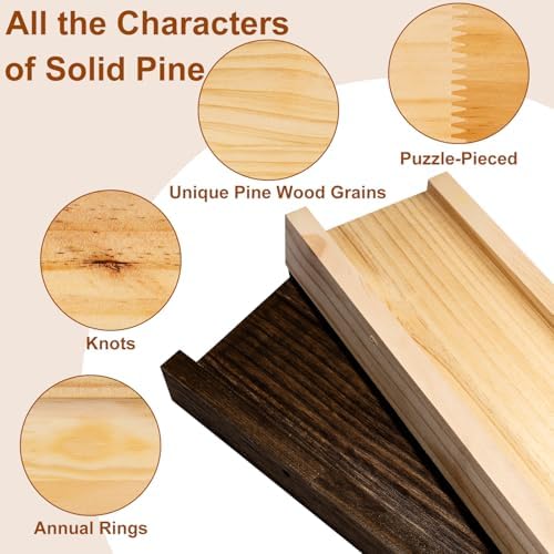 DECKALY Floating Shelves 16 Inch 4 Pack for Home Decor