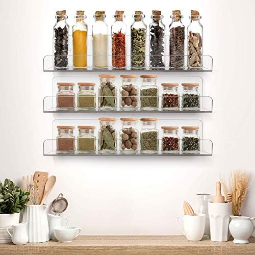 Sorbus Acrylic Floating Shelf Organizer for Home and Decor