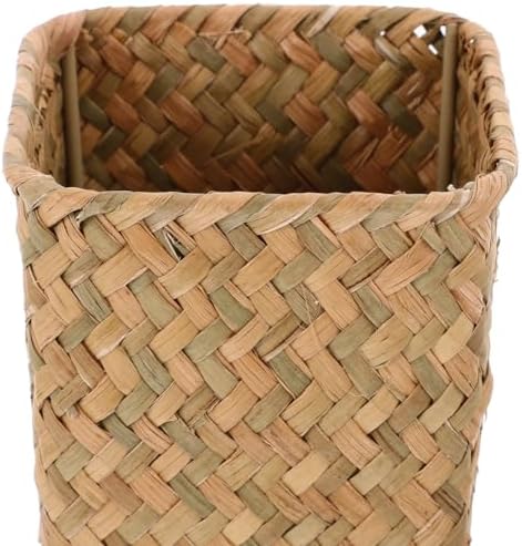Straw Woven Flower Vase for Home Decor and Photo Props