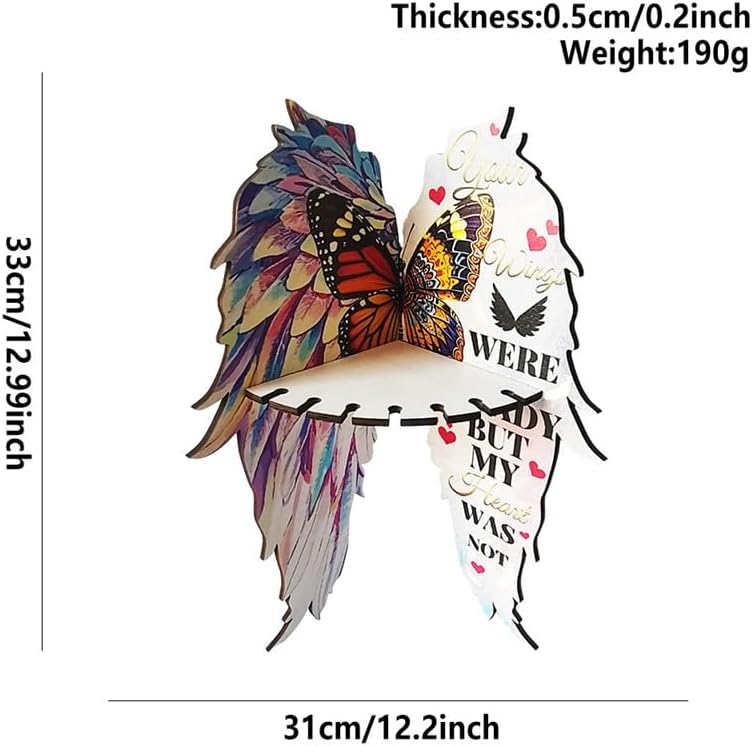 Butterfly Wing Floating Corner Shelf Wooden Wall Decor