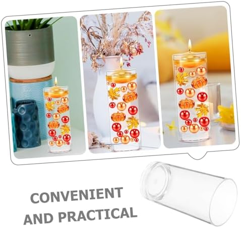 Acrylic Floating Candle Holder Clear Vase for Home Events