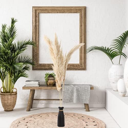 Lontcs WZ-2 Black Ceramic Vase for Pampas Grass