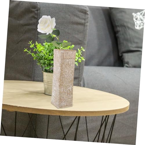 Straw Woven Flower Vase for Home Decor and Photo Props
