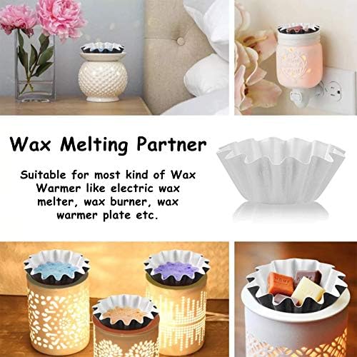 50 Wax Melt Warmer Liners - Leakproof Reusable Safe for Scented Wax Cubes