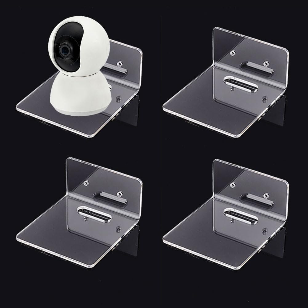 PH PandaHall 4pcs Clear Acrylic Floating Wall Shelves