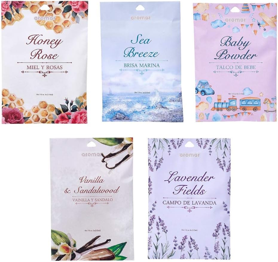 6 Scented Fragrance Sachet Pouch Air Freshener Wardrobe Home Drawer Perfume Bag 1