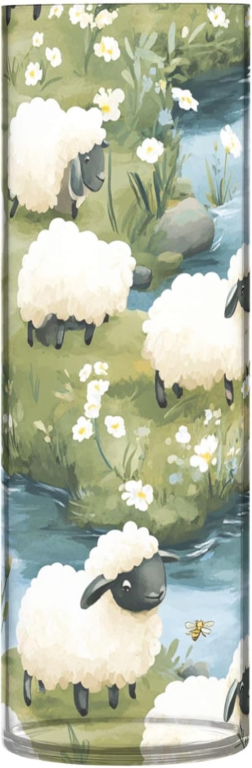 Cartoon Sheep Animal Vase for Home Decor
