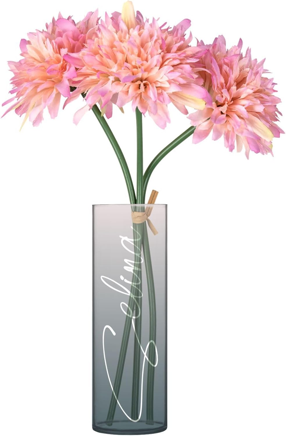 J JOYSAY Custom Grey Gradient Vase for Centerpieces