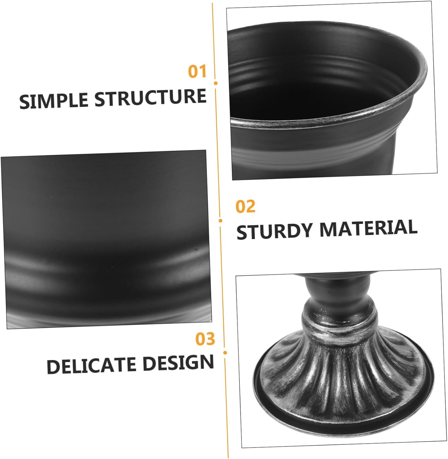 Garneck 2pcs Vintage Flower Vase for Centerpieces and Home Decor