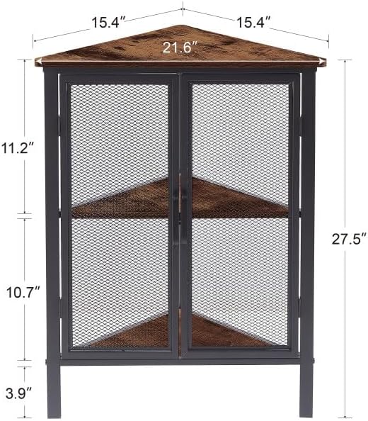 VECELO 3-Tier Corner Shelf Storage Organizer